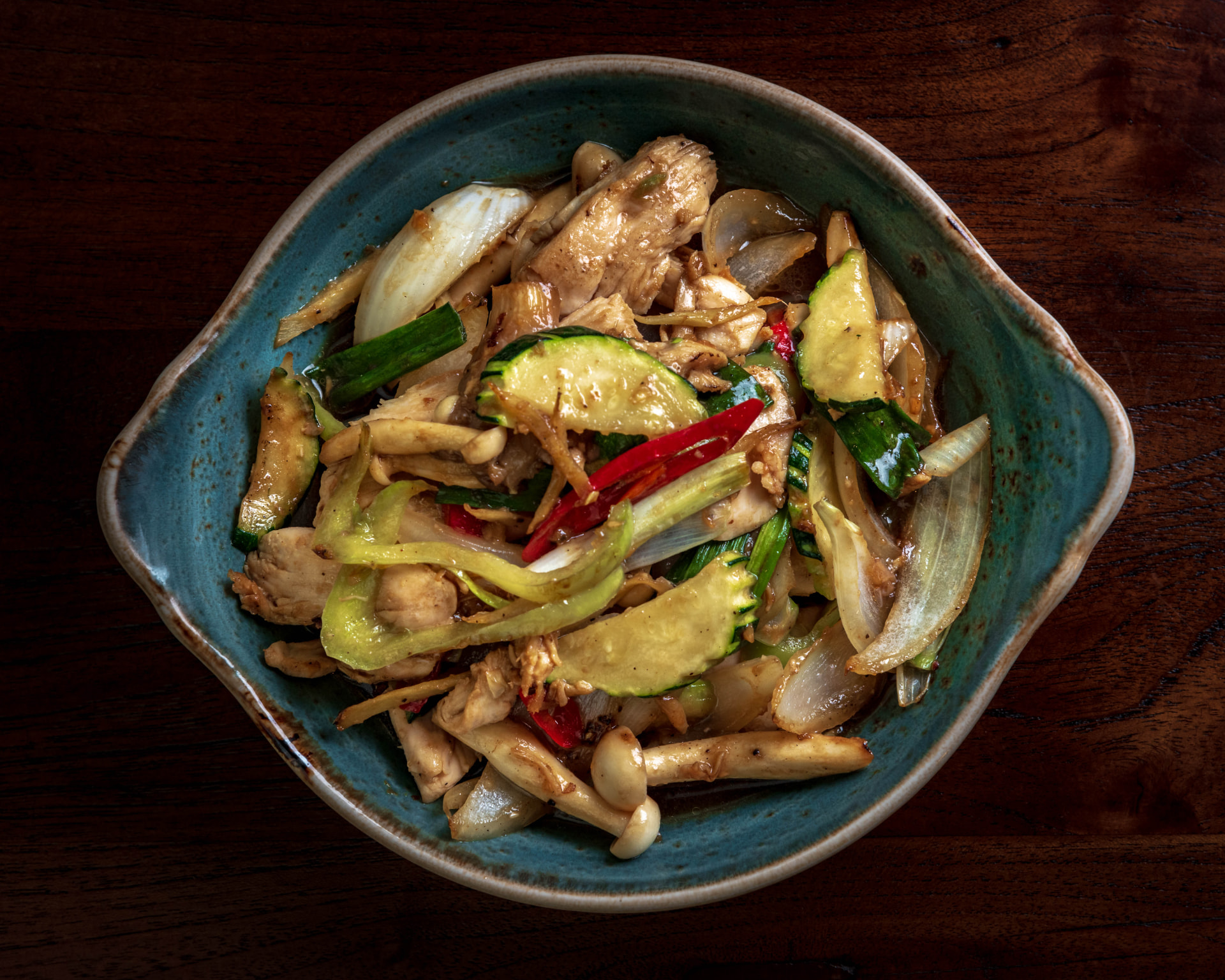 Pad Keang Chicken · ผัดขิงไก่