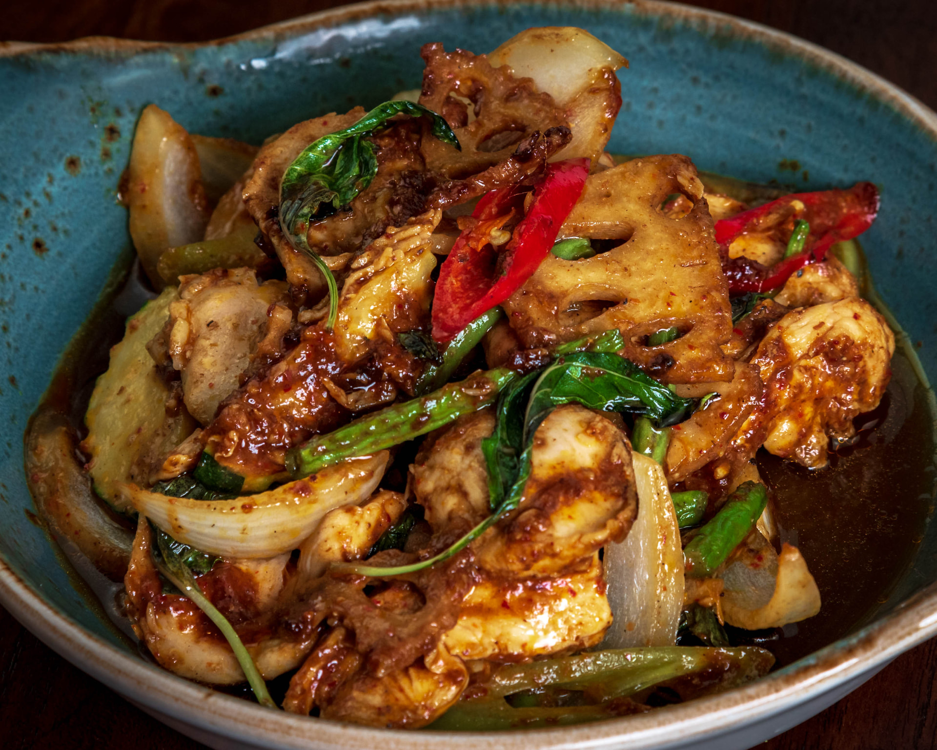 Pad Pik Pao Chicken · ผัดพริกเผาไก่