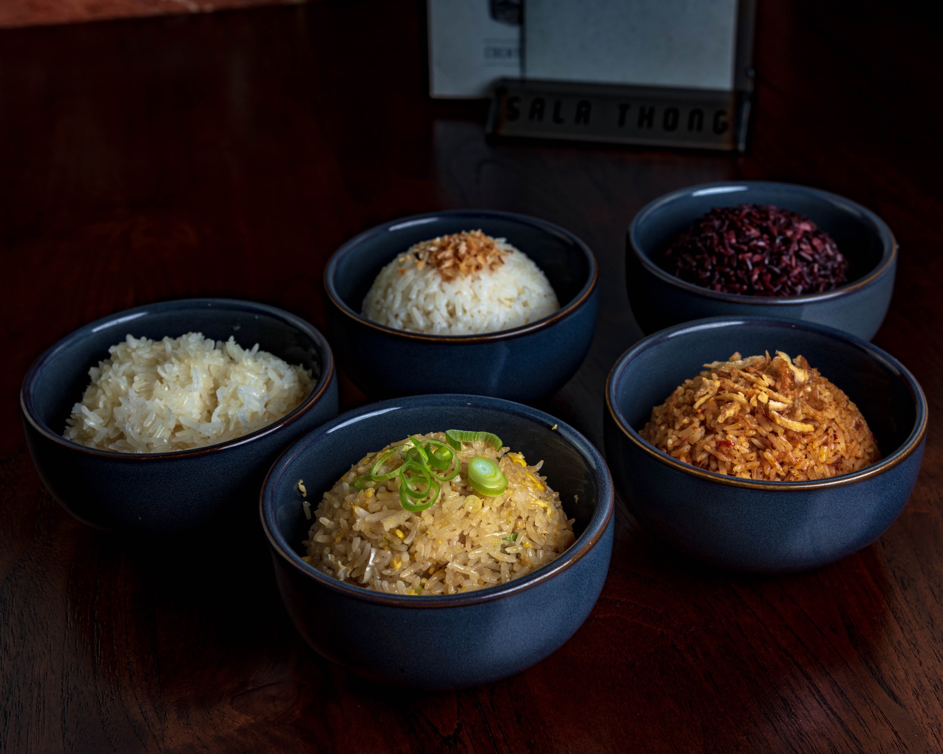 Flight of five Thai rices
